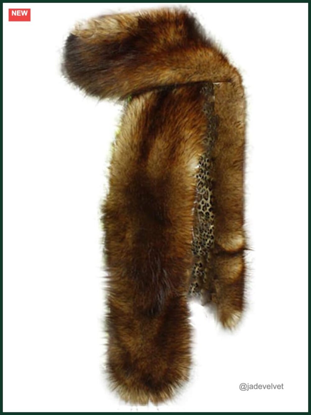Faux Fox Raccoon Fur Scarf Collar Stole Shawl Winter Wrap